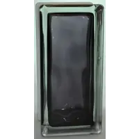 Стеклоблок Vitrablock Волна окрашенный внутри половинка цвет черный