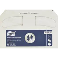 Одноразовые покрытия на унитаз бумажные Tork Advanced 250 шт