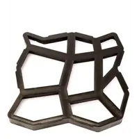 Плитка садовая 44x44 см полипропилен черный