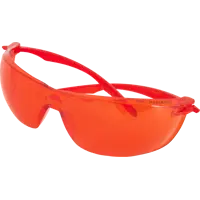 Очки защитные открытые Dexter красные с защитой от запотевания