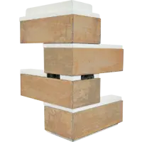 Термопанель наружный угол Мосстрой-31 Brick House бежевый 26x25x41x5 см