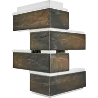 Термопанель наружный угол Мосстрой-31 Brick House коричневый 26x25x41x5 см