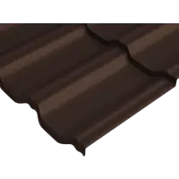 Металлочерепица 0.5 мм ГОСТ 720x1180 мм RAL 8017 коричневый