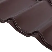 Металлочерепица 0.5 мм 1180x500 мм RAL 8017 коричневый