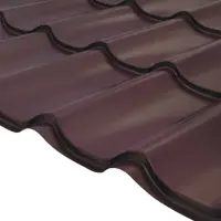 Металлочерепица 0.5 мм 1200x1180 мм RAL 8017 коричневый