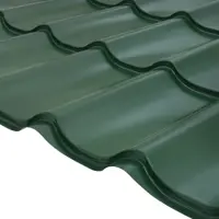Металлочерепица 0.5 мм 1200x1180 мм RAL 6005 зеленый