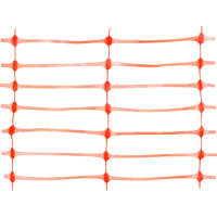 Сетка аварийного ограждения 55 мм x 0.225 м цвет оранжевый