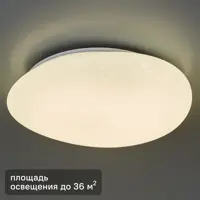 Светильник настенно-потолочный светодиодный Lumin Arte Meteor 55 Вт 36 м² нейтральный белый свет цвет белый