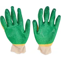 Перчатки хлопчатобумажные И-8076-И с двойным обливом размер единый