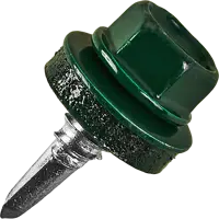 Саморезы кровельные по металлу с пресс-шайбой RAL6005 6.3x19 100 шт.