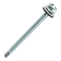 Саморезы кровельные по металлу с пресс-шайбой 6.3x80 20 шт.