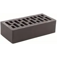 Кирпич облицовочный Тербунский Гончар М 200 графит гладкий 250x120x65 мм 1 НФ