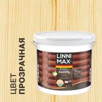 Лазурь для дерева Linnimax полуматовая прозрачная 9 л