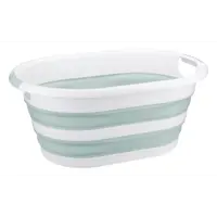 Таз складной овальный Idea Флекс 17.5 л полипропилен цвет морская волна