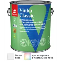 Антисептик кроющий Tikkurila Vinha Classic VVA полуматовый белый 2.7 л