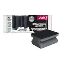 Губка для посуды York профилированная цвет графит 5 шт