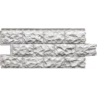 Панель фасадная полипропилен 472x1137 мм цвет светло-серый