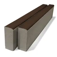 Бордюр тротуарный BRAER 1000x80x200 мм цвет коричневый