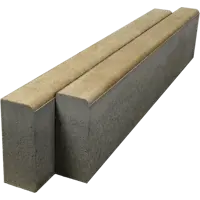 Бордюр тротуарный BRAER 1000x80x200 мм цвет миндаль