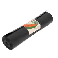 Мешки для строительного мусора 180 л 7x30 см полиэтилен 45 мкм черный 10 шт.