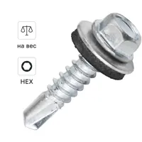 Саморезы кровельные по металлу Dilwis с пресс-шайбой 5.5x25 мм на вес