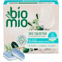 Экологичные таблетки для посудомоечной машины BioMio 25 шт
