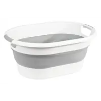 Таз складной Idea Флекс овальный 25 л полипропилен цвет серый