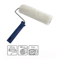 Валик с натуральным мехом 250 мм диаметр бюгеля 6 мм длина ворса 12 мм