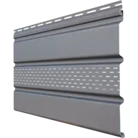 Софит Grand Line Classic 3000 мм частичная перфорация цвет серый графит