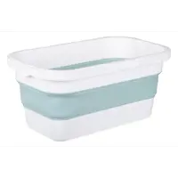 Ведро прямоугольное Idea Флекс 16 л цвет тиффани