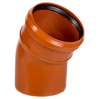 Отвод наружный 30 градусов 110 мм
