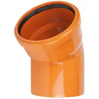 Отвод наружный 45 градусов 110 мм