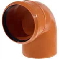 Отвод наружный 87 градусов 110 мм