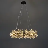 Светильник подвесной FR5499PL-24B 24 лампы 18 м² цвет черный/прозрачный