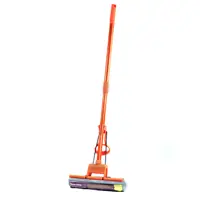 Швабра для пола с отжимом Dom-Dom 27 см пластик 115 см цвет оранжевый