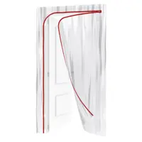 Пленочная дверь на молнии тип L 220x120 см