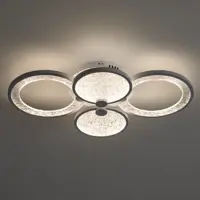 Люстра потолочная светодиодная Market 1 с пультом управления 30 м² регулируемый белый свет цвет белый