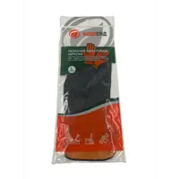 Перчатки латексные усиленные Gl24044 размер L цвет черный