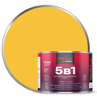 Грунт-эмаль по ржавчине 5 в 1 Лакра цвет желтый 0.4 л