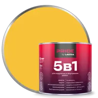 Грунт-эмаль по ржавчине 5 в 1 Лакра цвет желтый 1.9 л