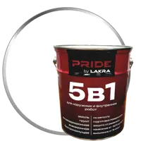 Эмаль по металлу 5 в 1 Лакра база С цвет прозрачный 5 л