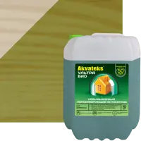 Деревозащитный состав Рогнеда Akvateks Ультра Био 10 кг зеленый