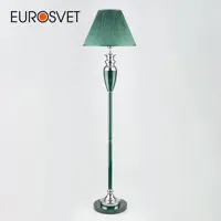 Торшер классический с абажуром EUROSVET Majorka 009/1T GR (зеленый) 160 см E27