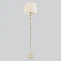 Торшер с абажуром Eurosvet London 01081/1 цвет белый с золотом