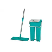 Швабра с вертикальным отжимом и ведром Bradex 32x12 см бирюзовая