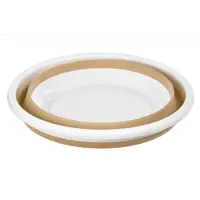 Таз складной Bradex TPR полипропилен, бежевый 9 л