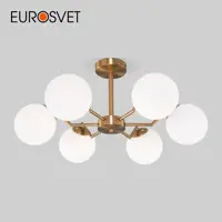 Потолочная люстра EUROSVET 70154/6 латунь