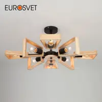 Потолочная люстра в стиле лофт EUROSVET Klark 70056/8 черный