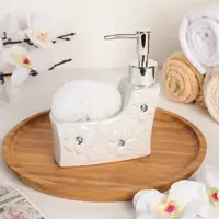 Дозатор для жидкого мыла Доляна 866134 керамика