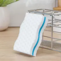 Губка меламиновая SIMALAND 2554262 с поролоновым слоем